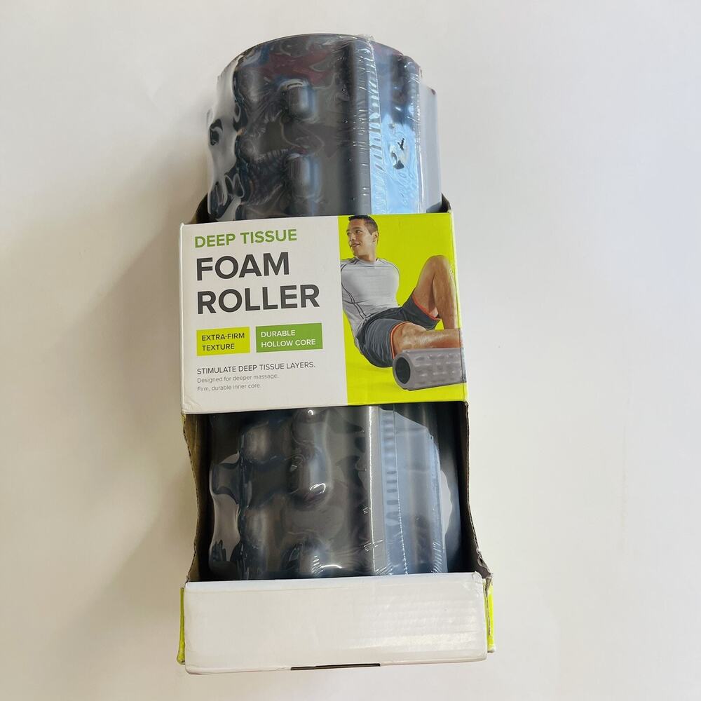 13" Gaiam Restore Deep Tissue‎ Foam Roller Xtra Firm Texture Hollow Core Workout